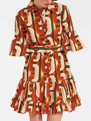 Robe courte élégante taille basse