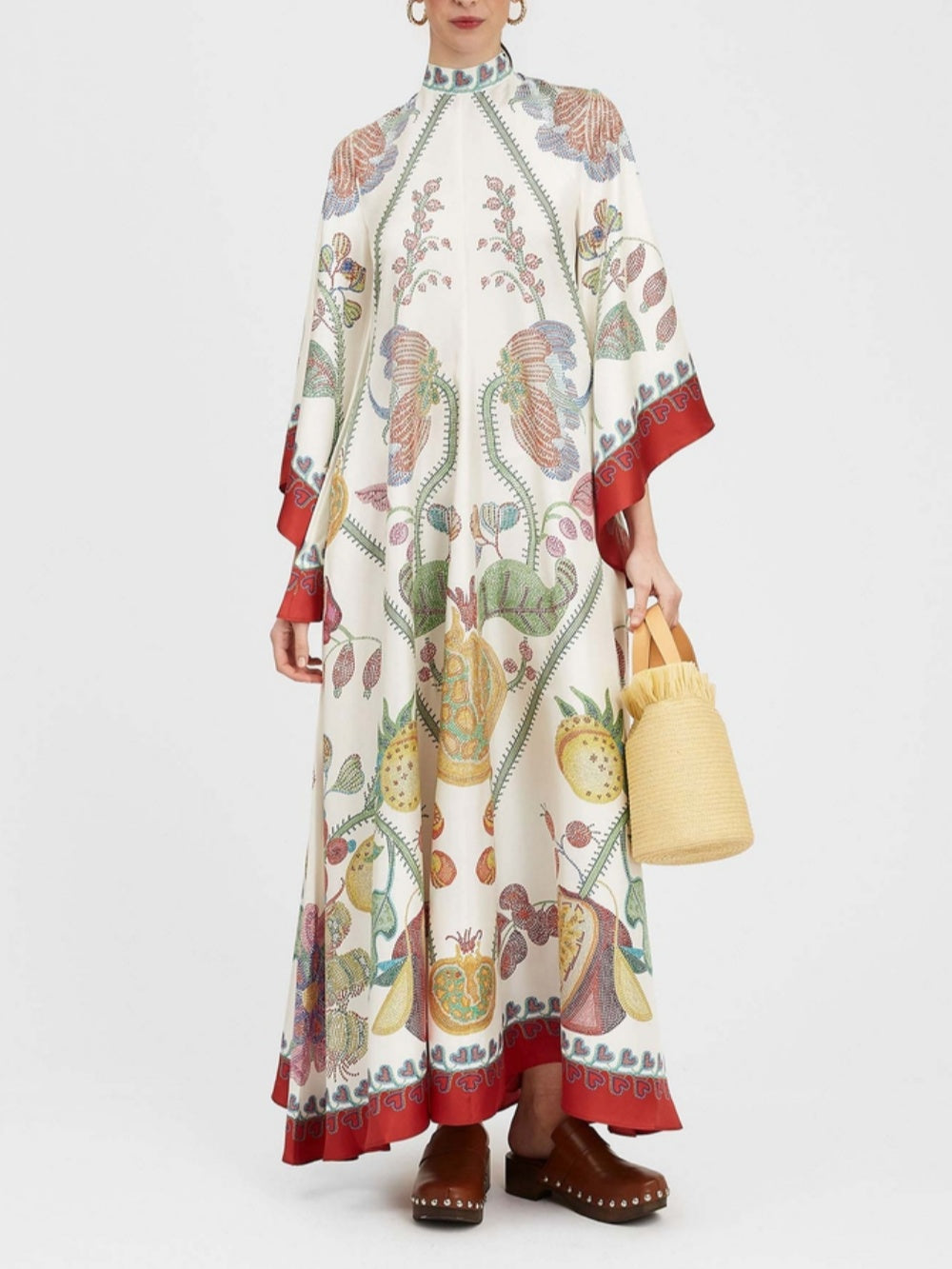 Robe longue Hand-placed imprimé