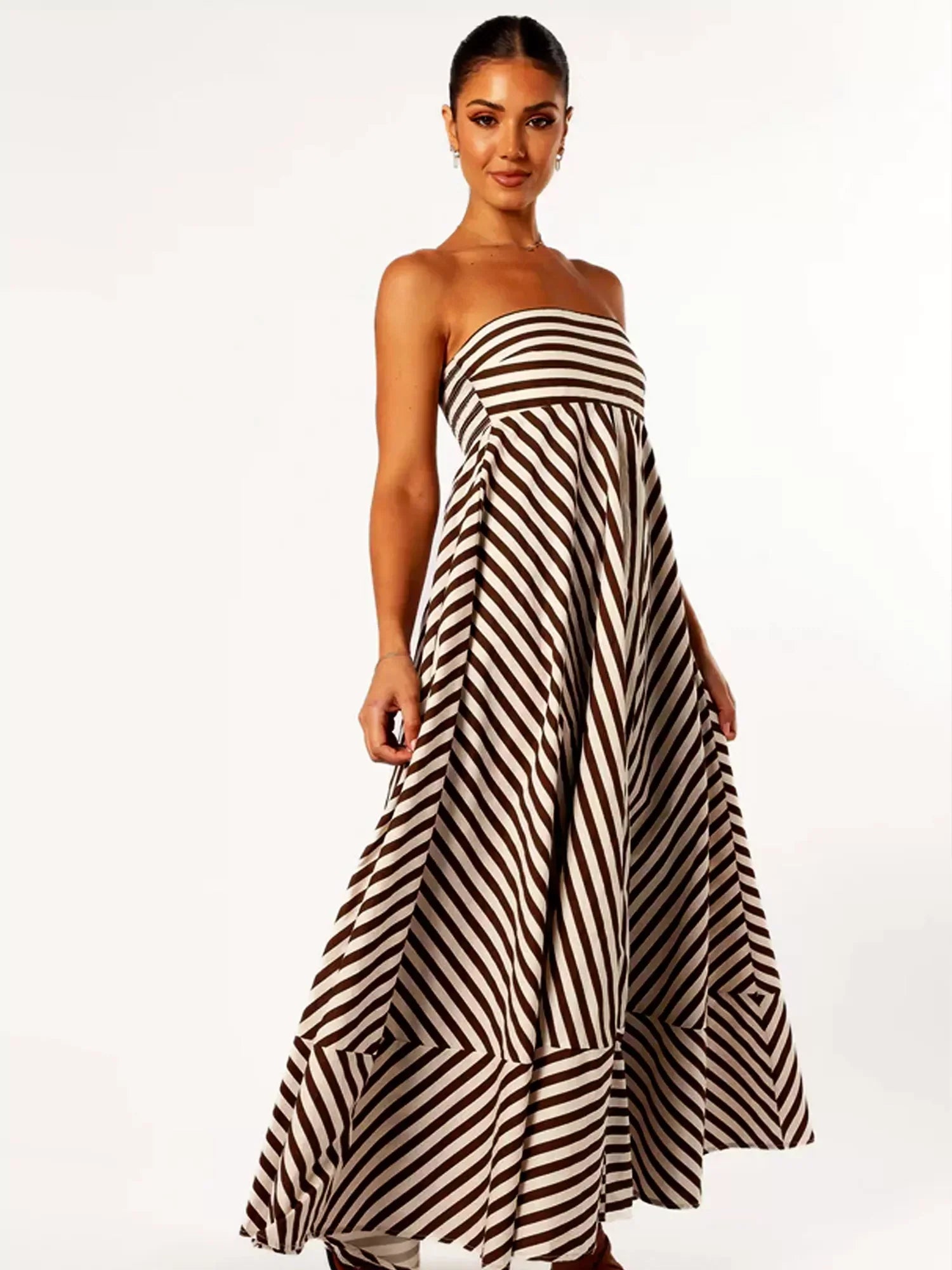 Robe longue Nocturnal froncée