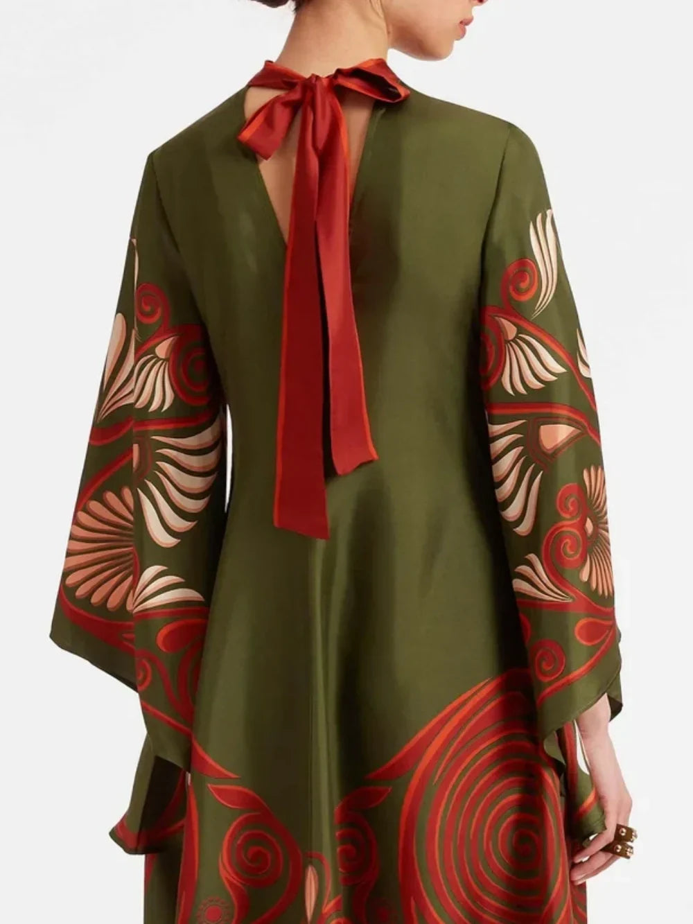 Robe longue Elegance éclatante imprimé