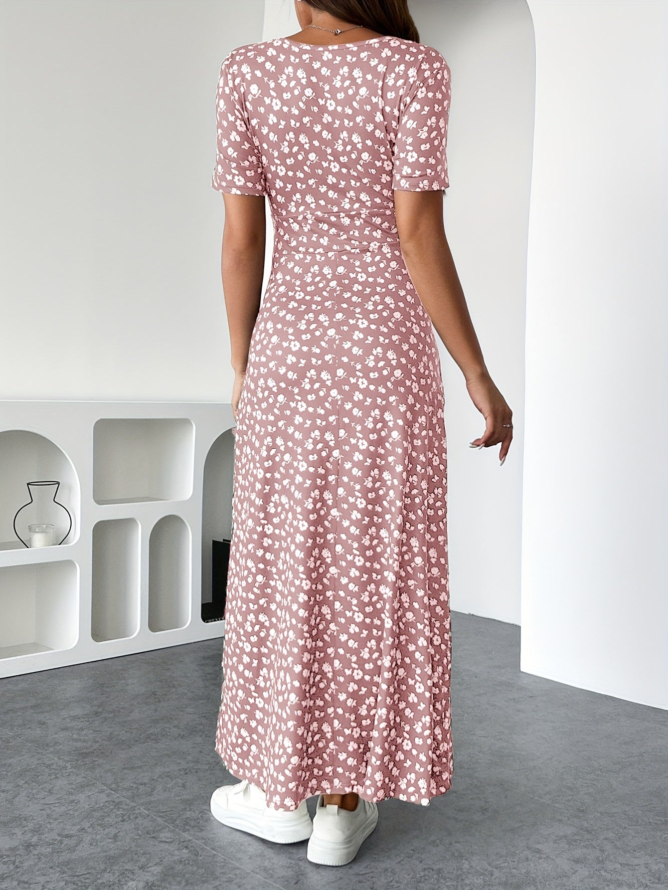 Robe Isla à volants en maille