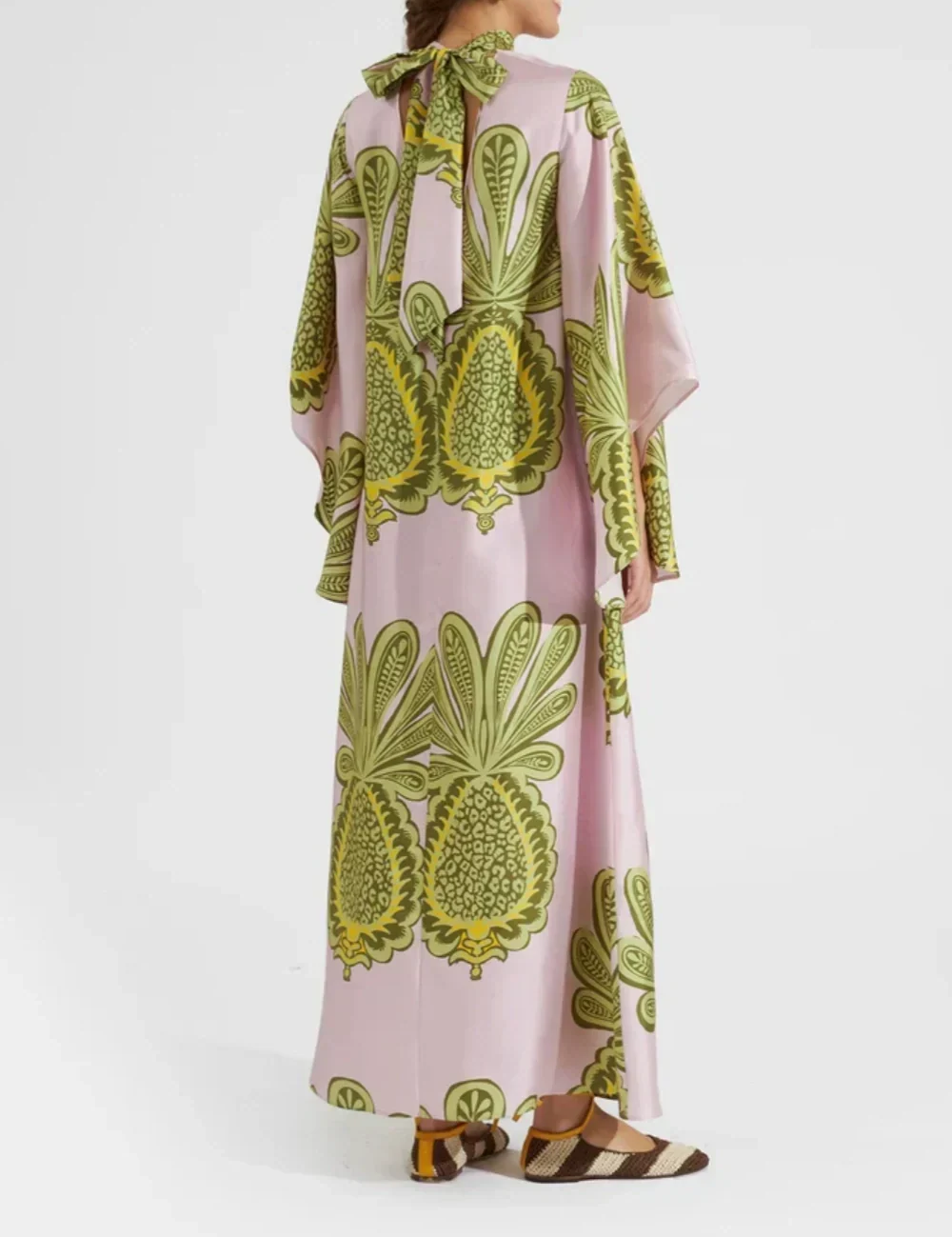 Robe longue Tropical imprimé