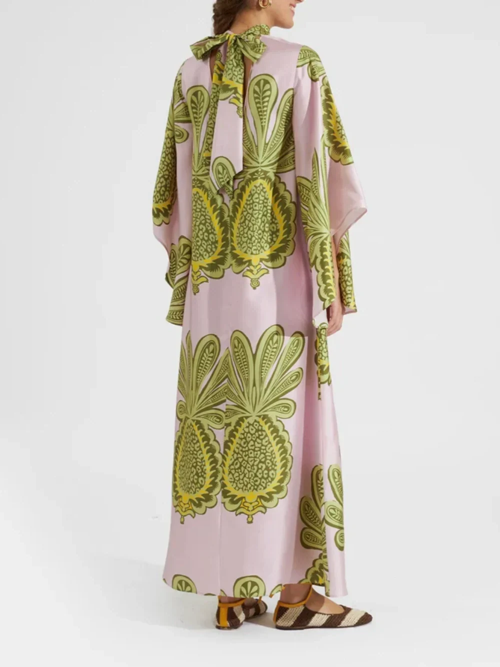 Robe longue Tropical imprimé