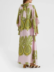 Robe longue Tropical imprimé