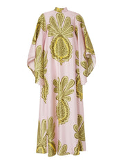 Robe longue Tropical imprimé