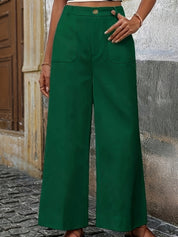 Pantalon Mara taille haute ample