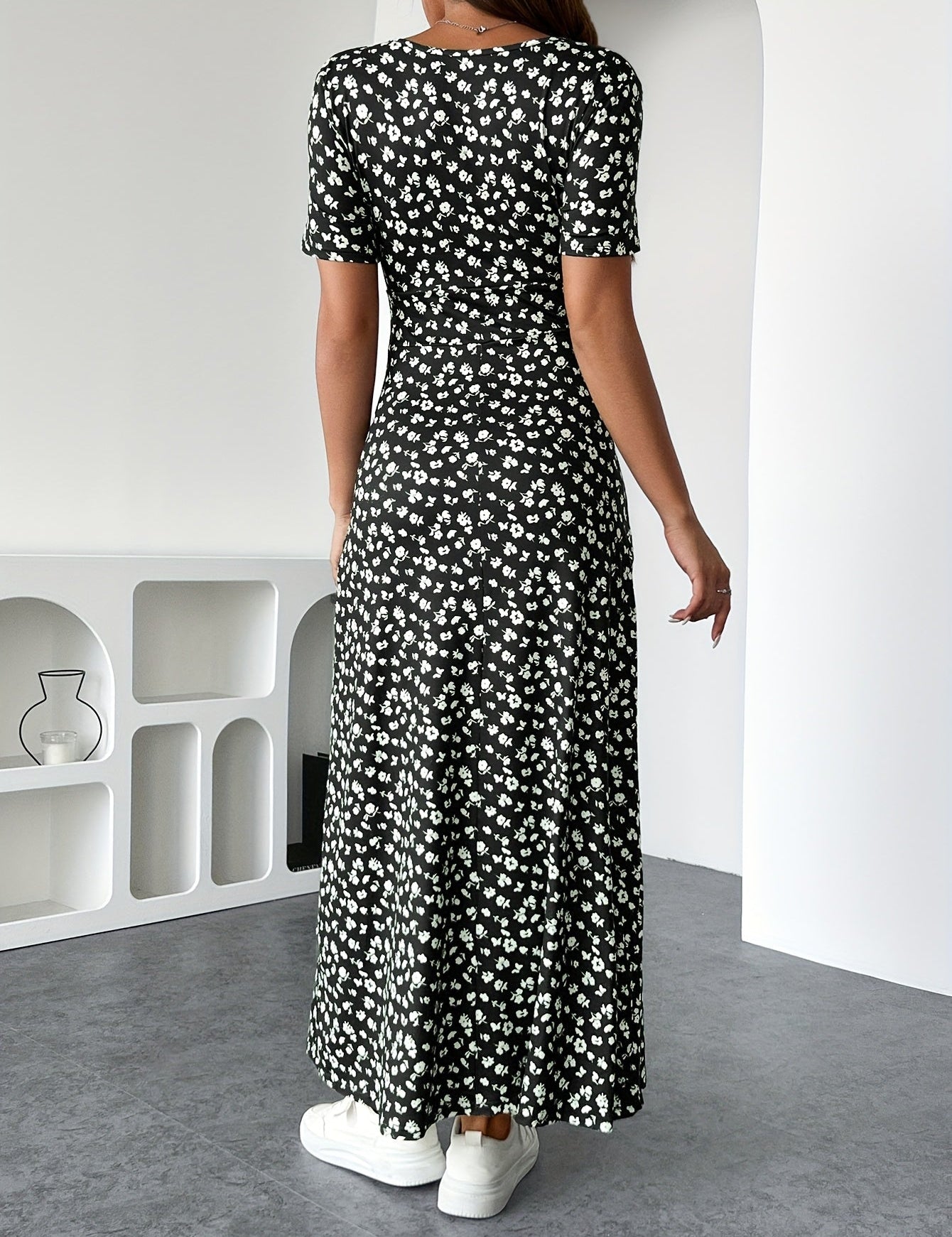 Robe Isla à volants en maille