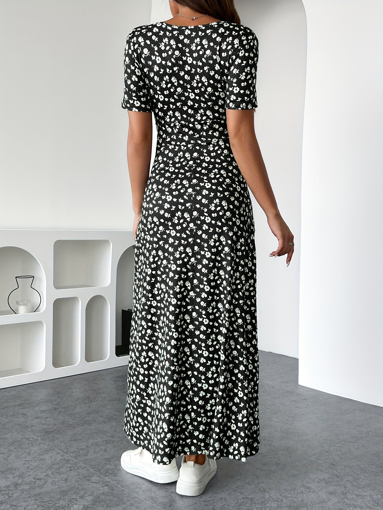 Robe Isla à volants en maille