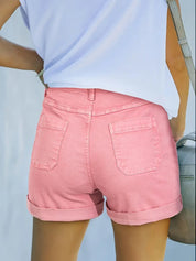 Short Lila vintage extensible en denim