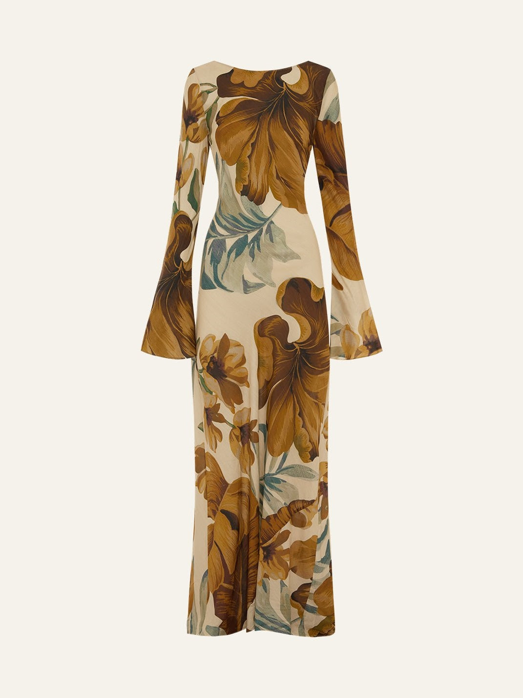 Robe longue — Marron