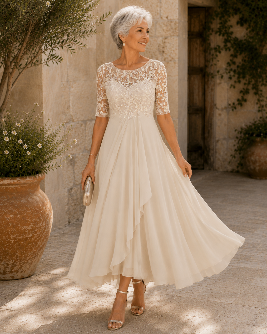 Robe de soirée Camden en dentelle