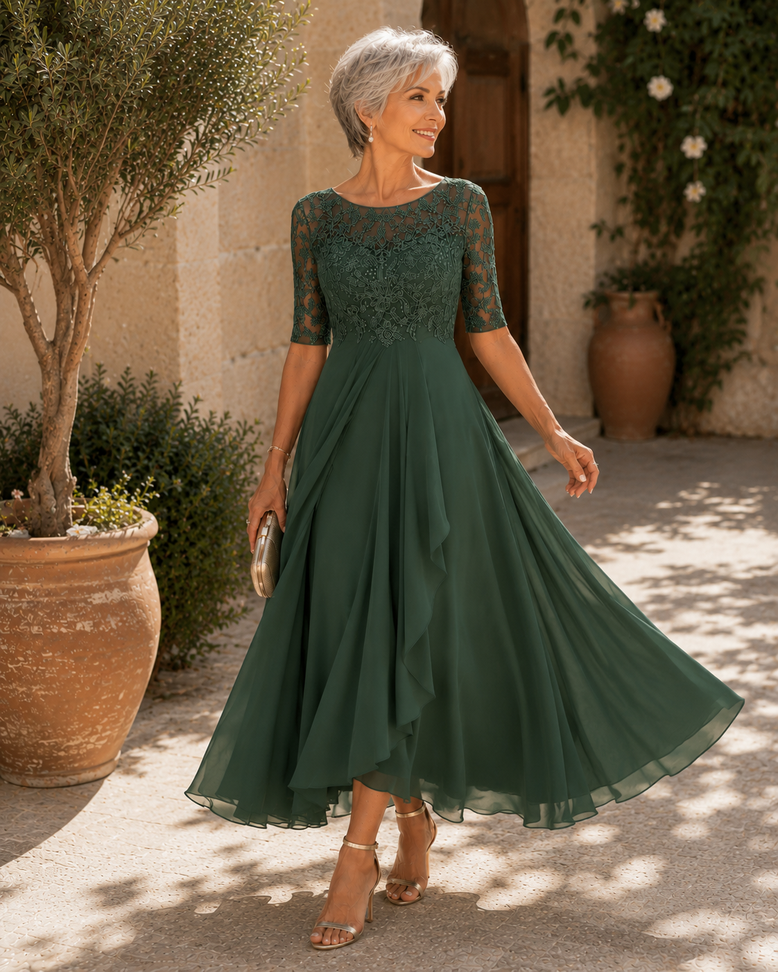 Robe de soirée Camden en dentelle