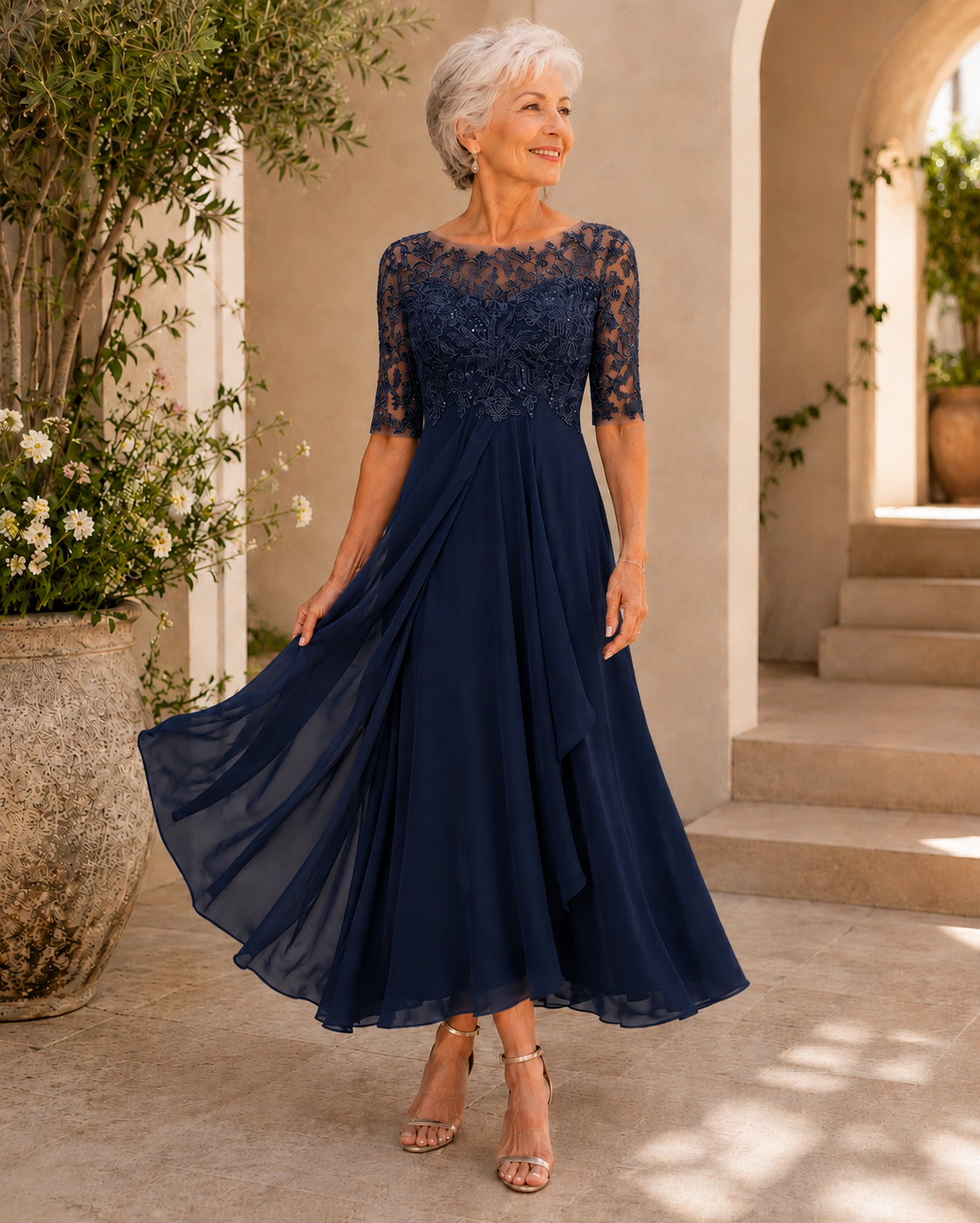 Robe de soirée Camden en dentelle