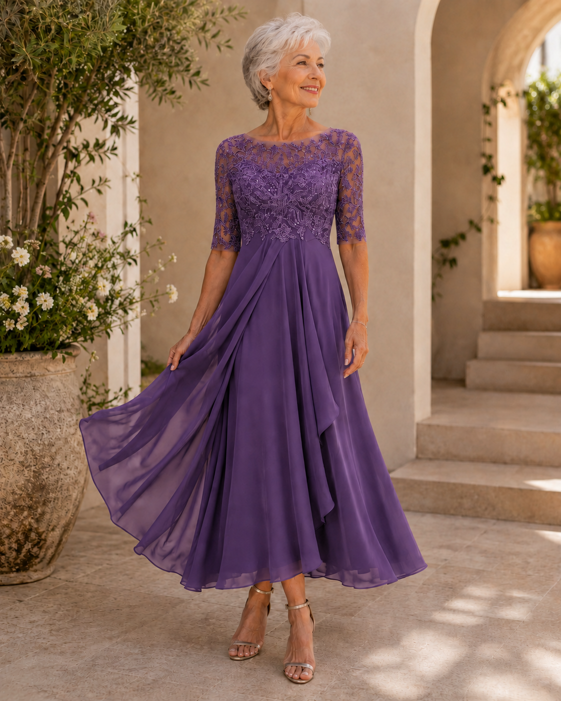 Robe de soirée Camden en dentelle