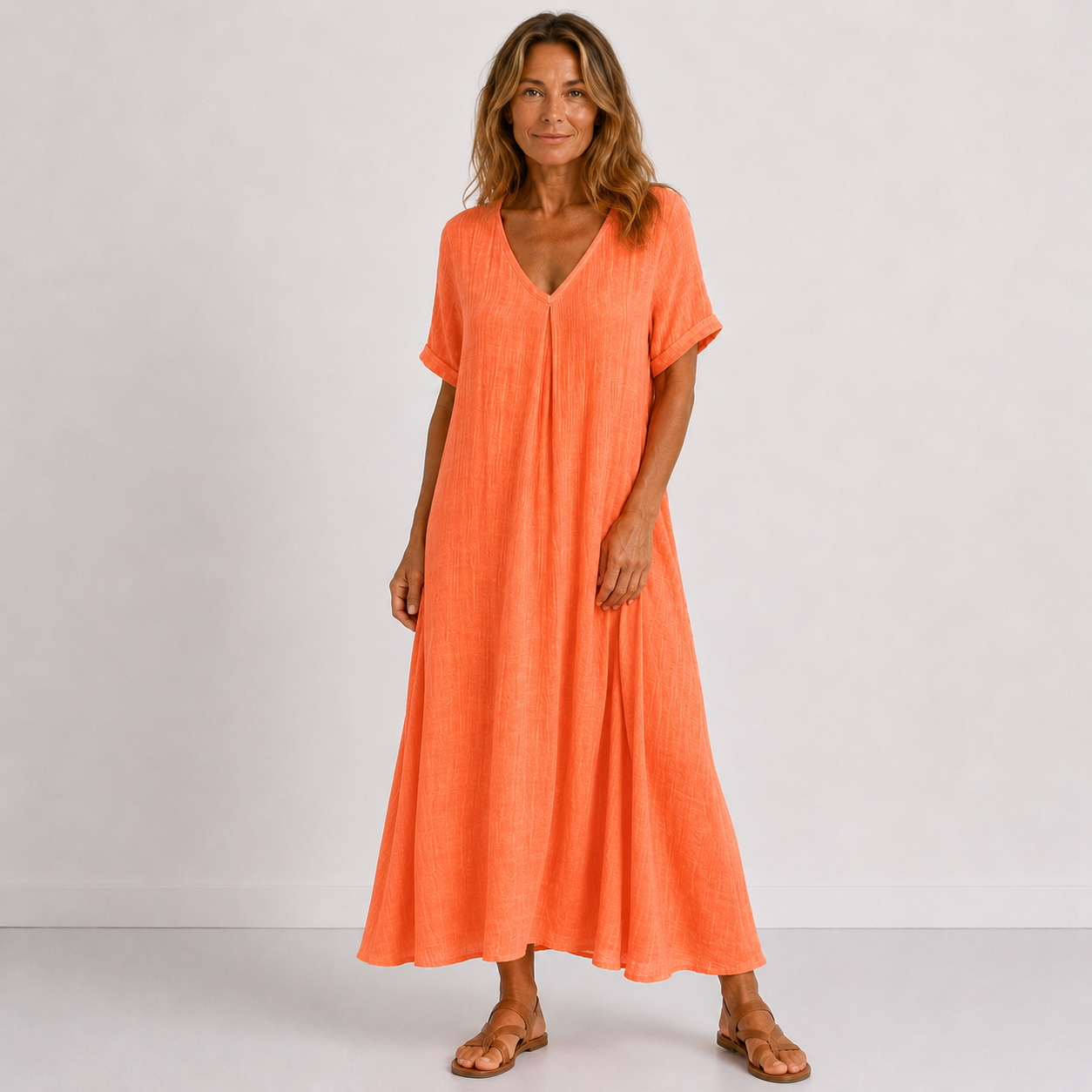 Robe longue Faye en lin