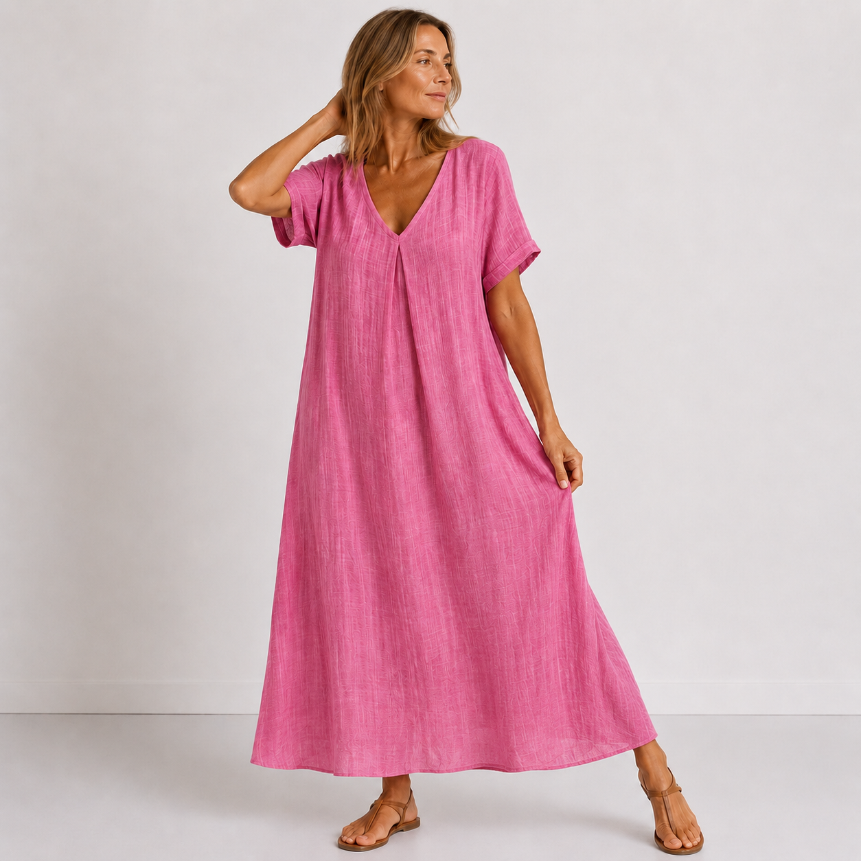 Robe longue Faye en lin