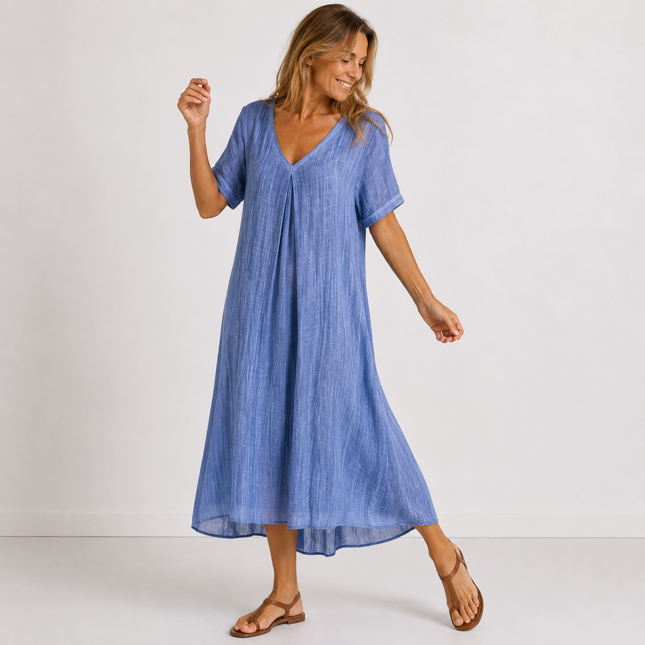 Robe longue Faye en lin