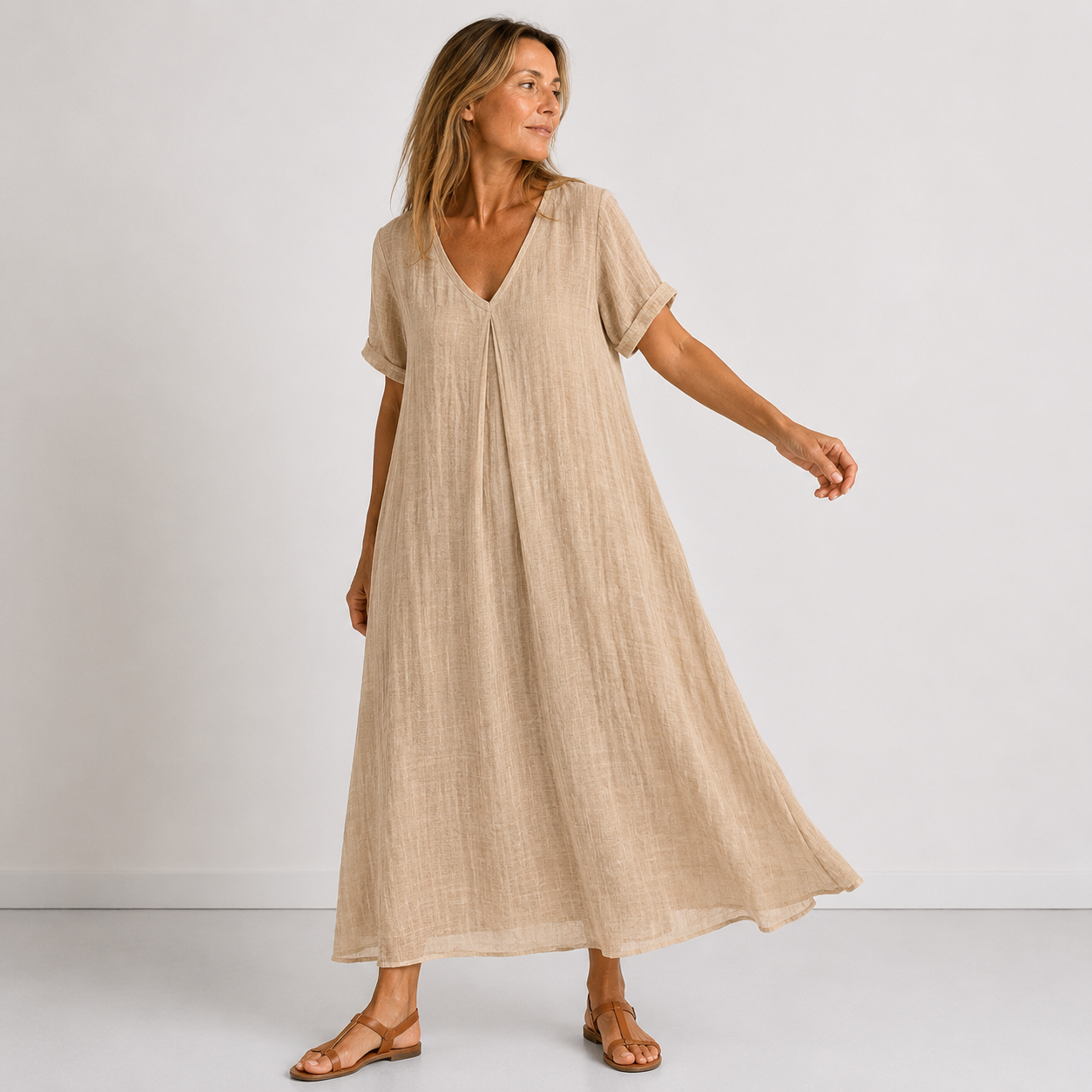 Robe longue Faye en lin