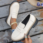 Mocassins Bromley à plateforme en daim