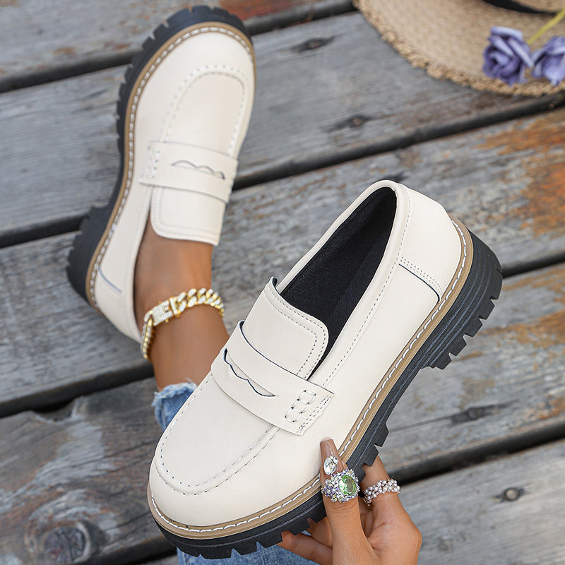 Mocassins Bromley à plateforme en daim