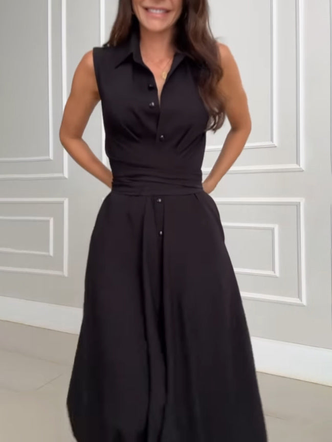 Robe mi-longue unique