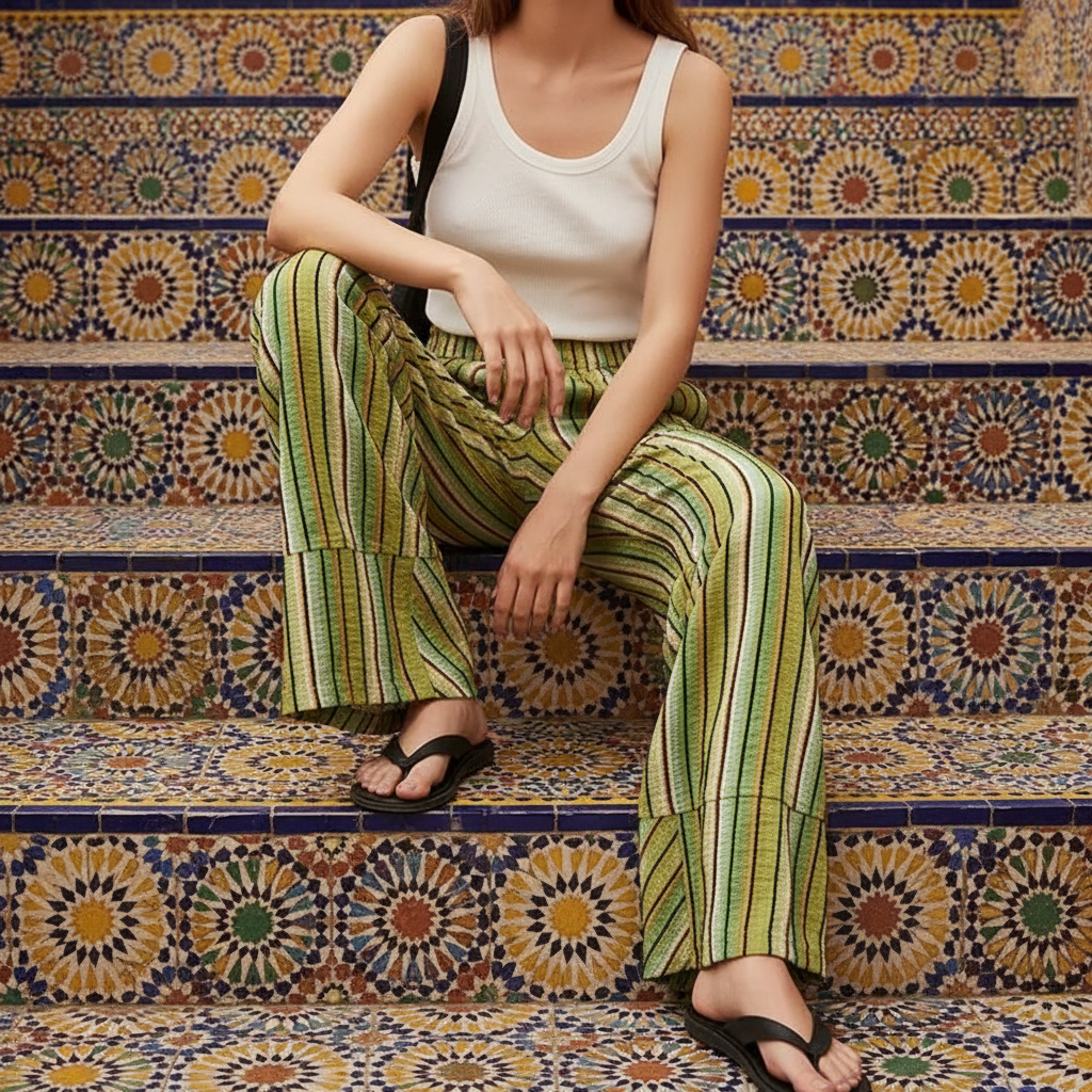 Pantalon Tulum tressé