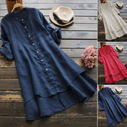 Chemise Della boutonnée en lin