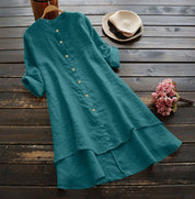 Chemise Della boutonnée en lin
