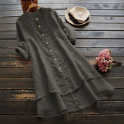 Chemise Della boutonnée en lin