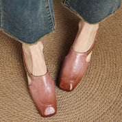 Mules Hattie en cuir