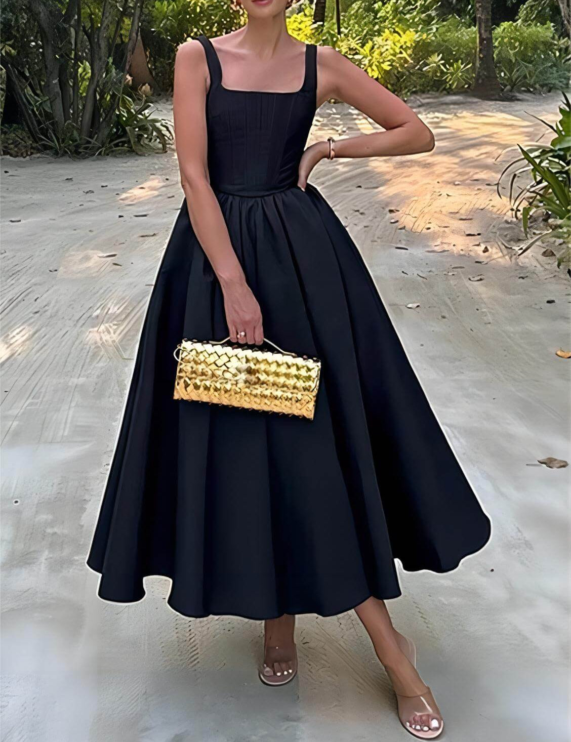 Robe Stylish élégante bustier sans manches