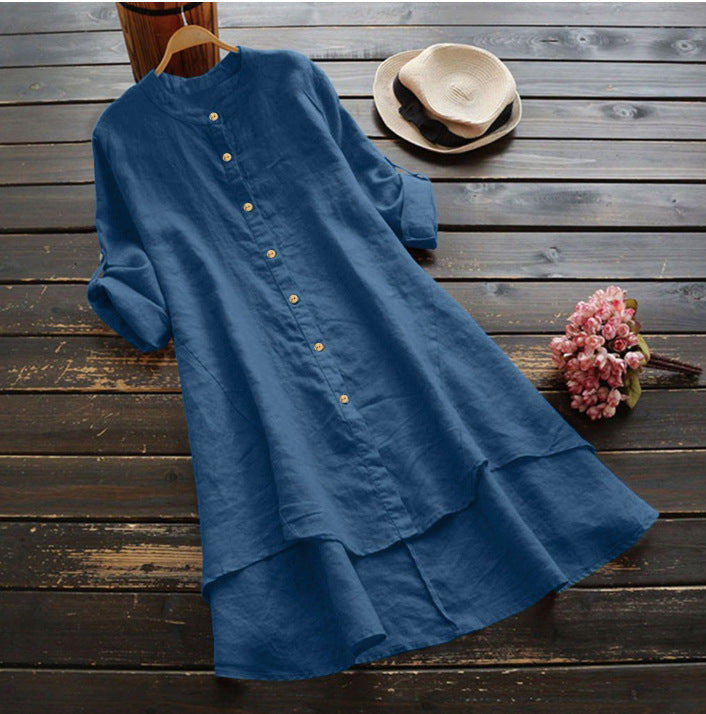 Chemise Della boutonnée en lin