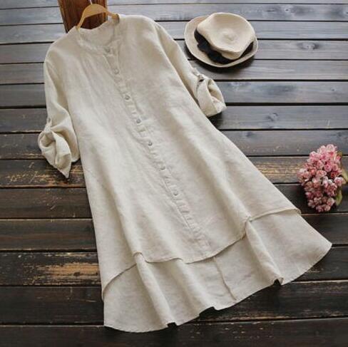 Chemise Della boutonnée en lin