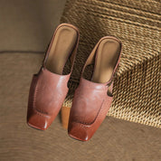 Mules Hattie en cuir