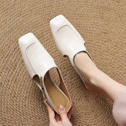 Mules Hattie en cuir