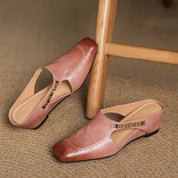 Mules Hattie en cuir