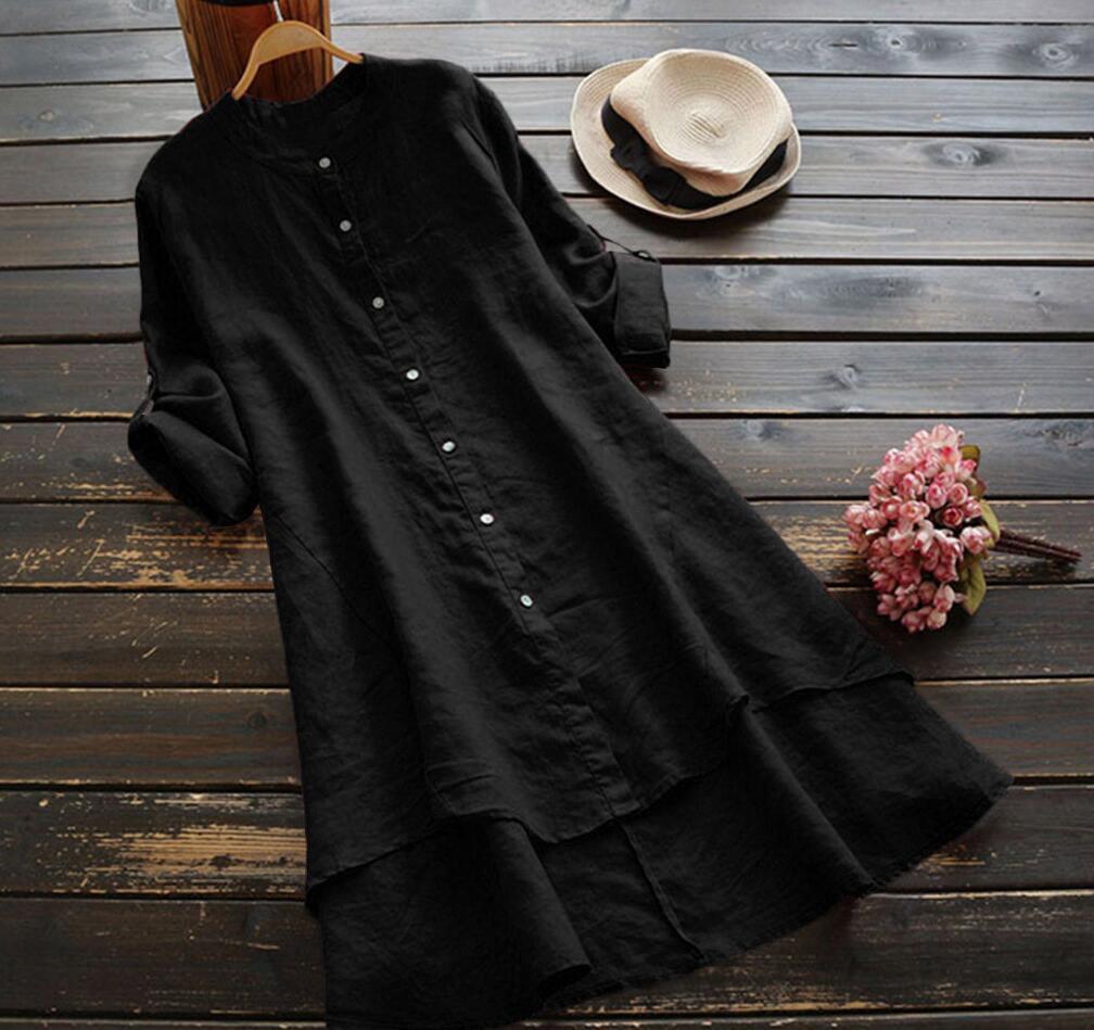 Chemise Della boutonnée en lin