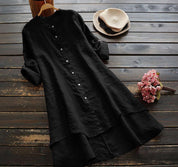 Chemise Della boutonnée en lin