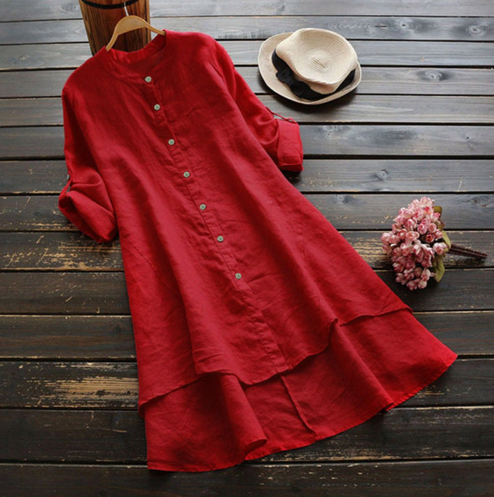 Chemise Della boutonnée en lin