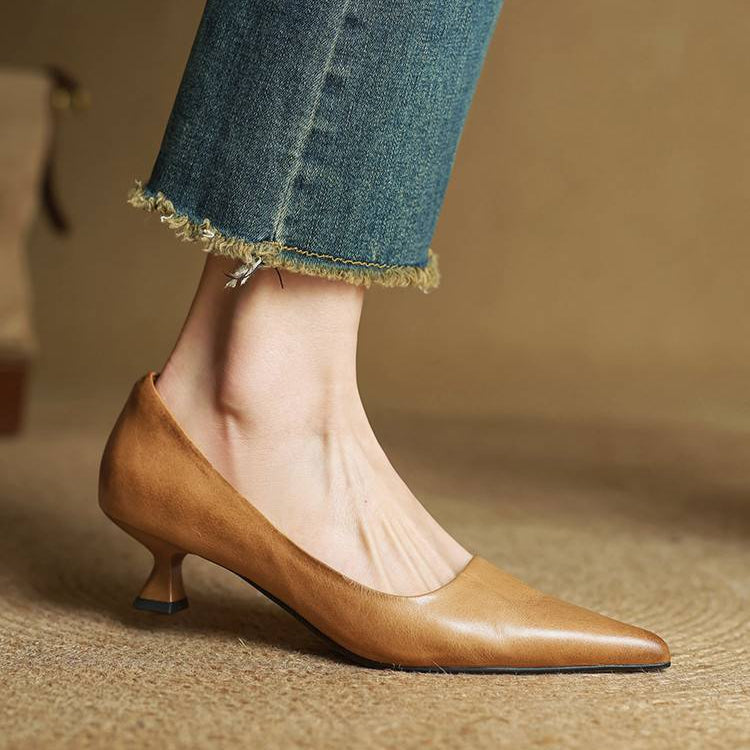 Escarpins Hartley en cuir