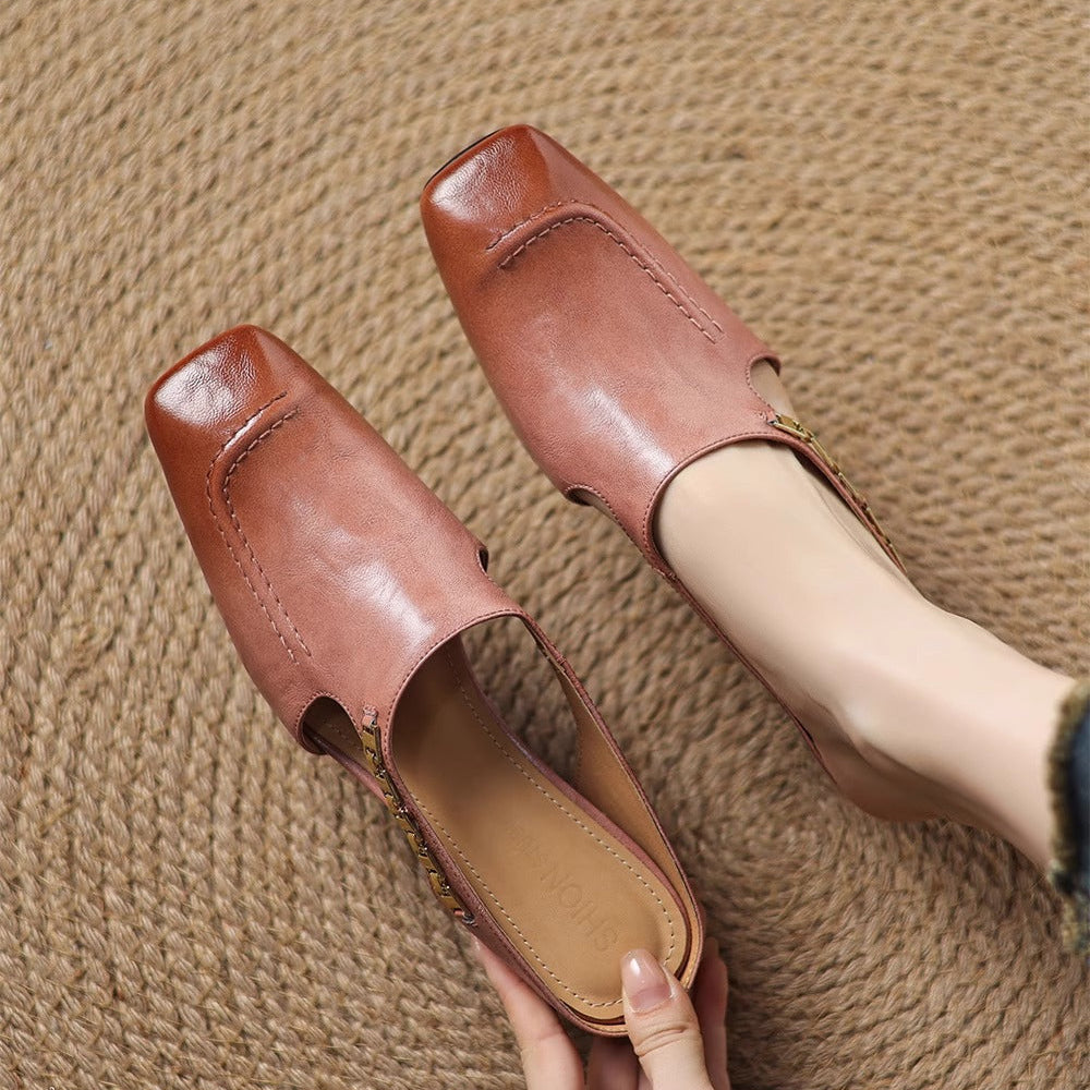Mules Hattie en cuir