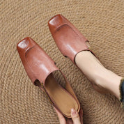 Mules Hattie en cuir