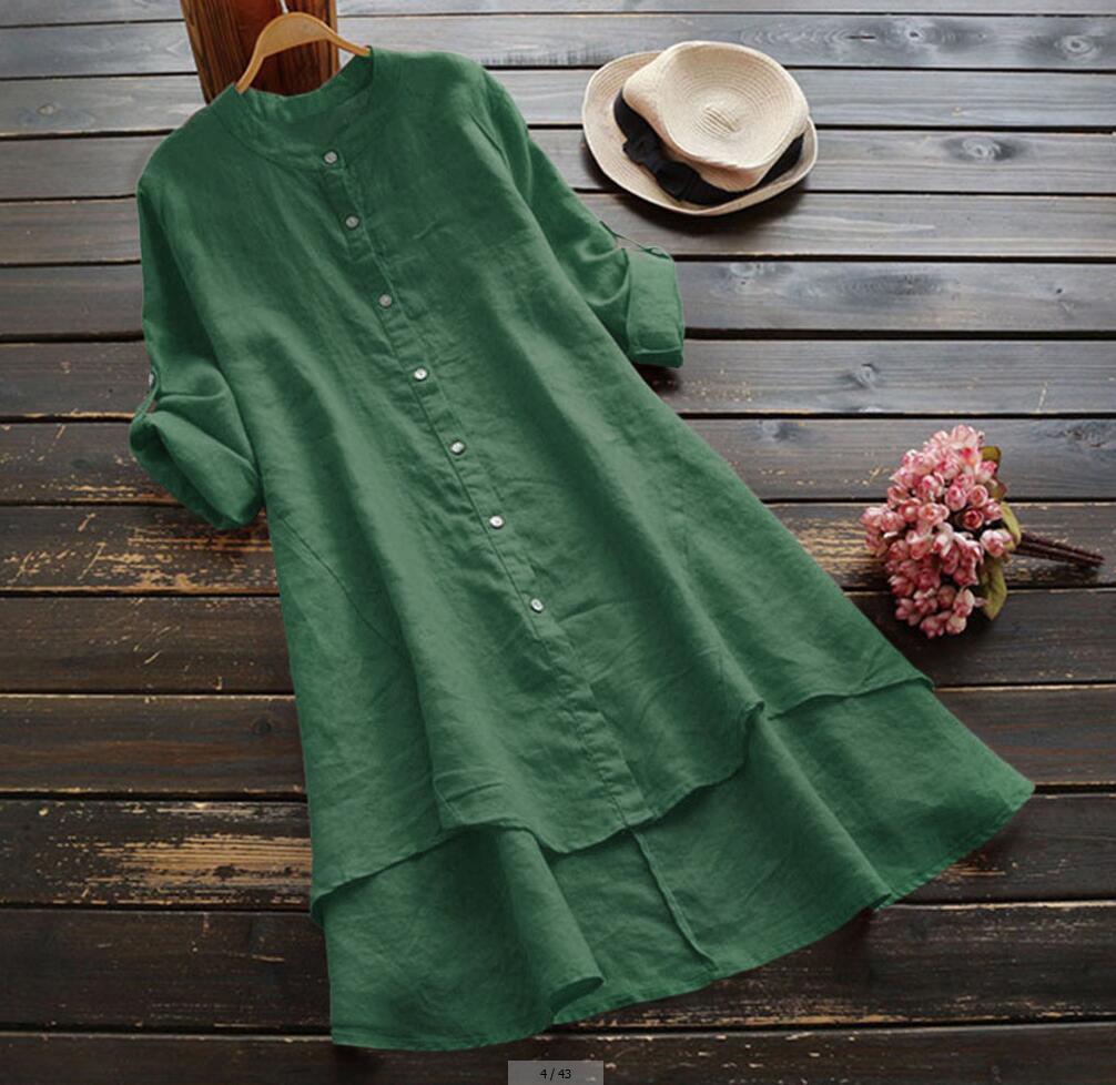 Chemise Della boutonnée en lin