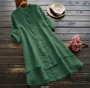 Chemise Della boutonnée en lin