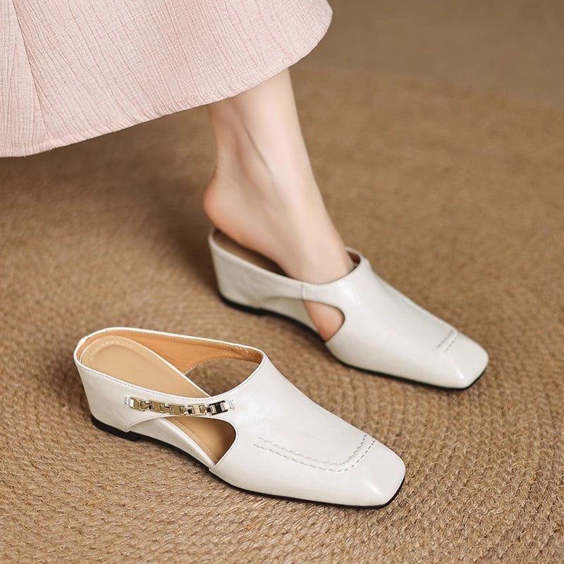 Mules Hattie en cuir