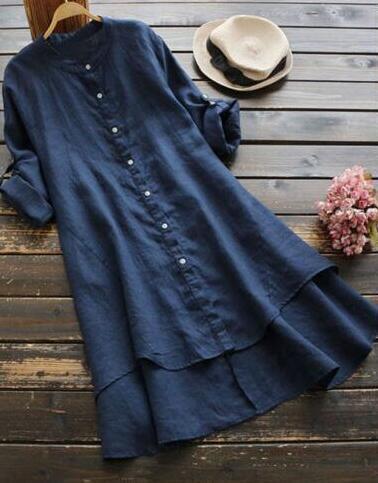 Chemise Della boutonnée en lin
