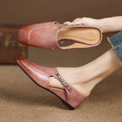 Mules Hattie en cuir