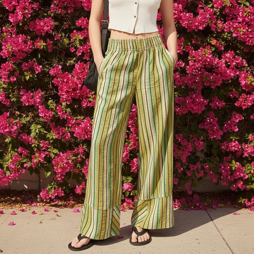 Pantalon Tulum tressé