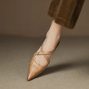 Mules Goldie en cuir