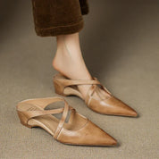 Mules Goldie en cuir